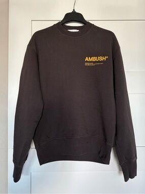 AMBUSH S Unisex Dark Brown Workshop Exclusive Crewneck Sweatshirt